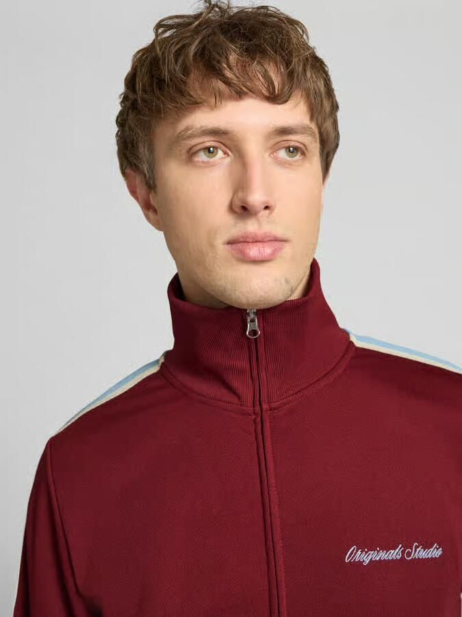 Jack & jones sweatjack met opstaande kraag model 'COTEDAZUR'