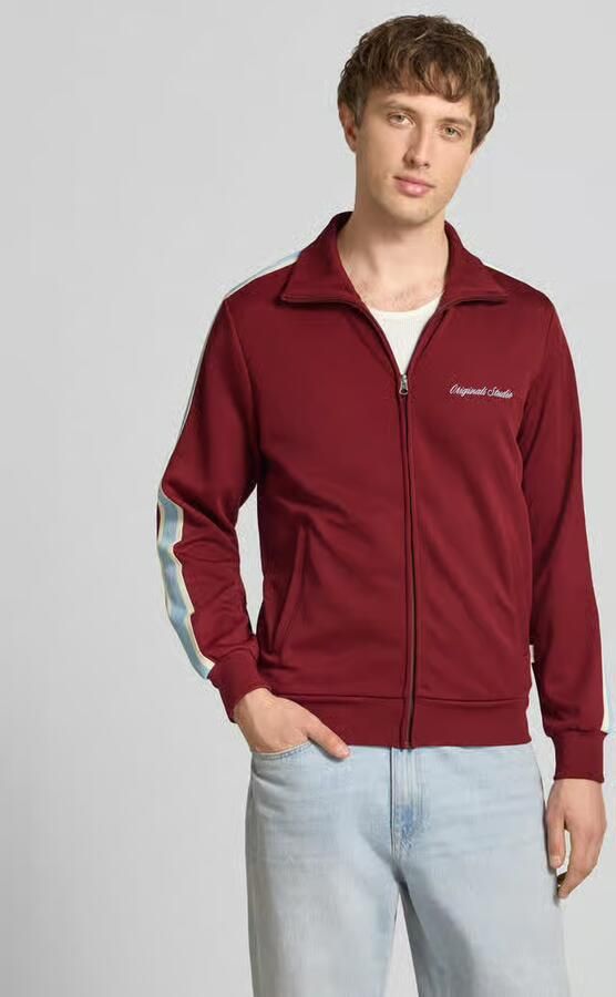 Jack & jones sweatjack met opstaande kraag model 'COTEDAZUR' - Foto 4