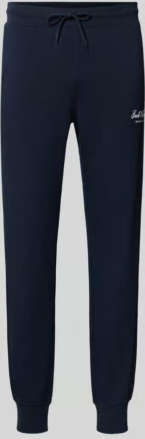 JACK & JONES PANTS STUDIO JPSTGORDON regular joggingbroek donkerblauw - Foto 4