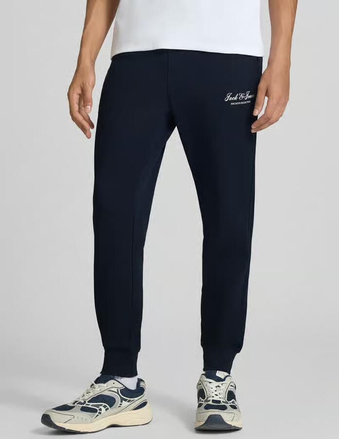 JACK & JONES PANTS STUDIO JPSTGORDON regular joggingbroek donkerblauw - Foto 6