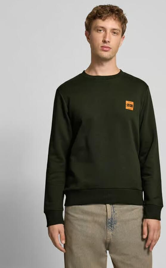Jack & jones Sweatshirt met labelprint model 'BRANDY' - Foto 5