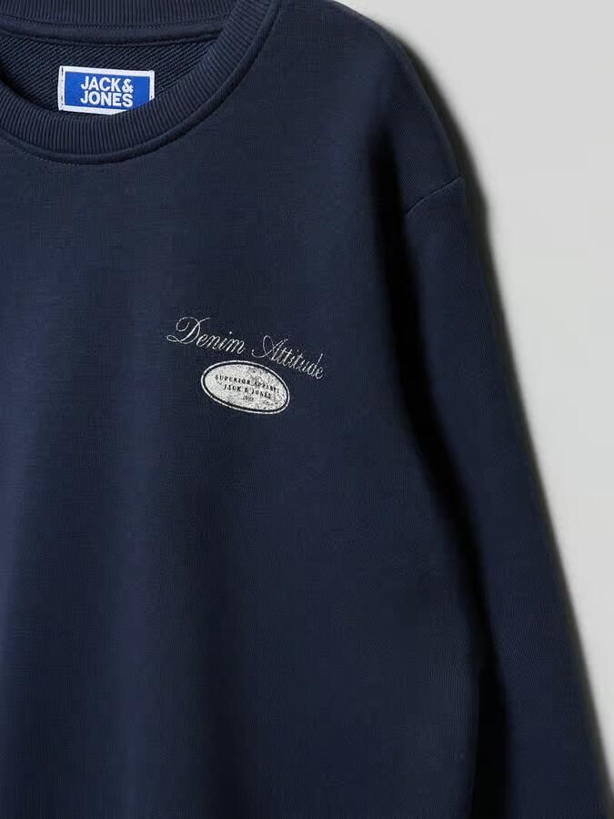 Jack & jones Sweatshirt met Labelprint Model 'DOVER'