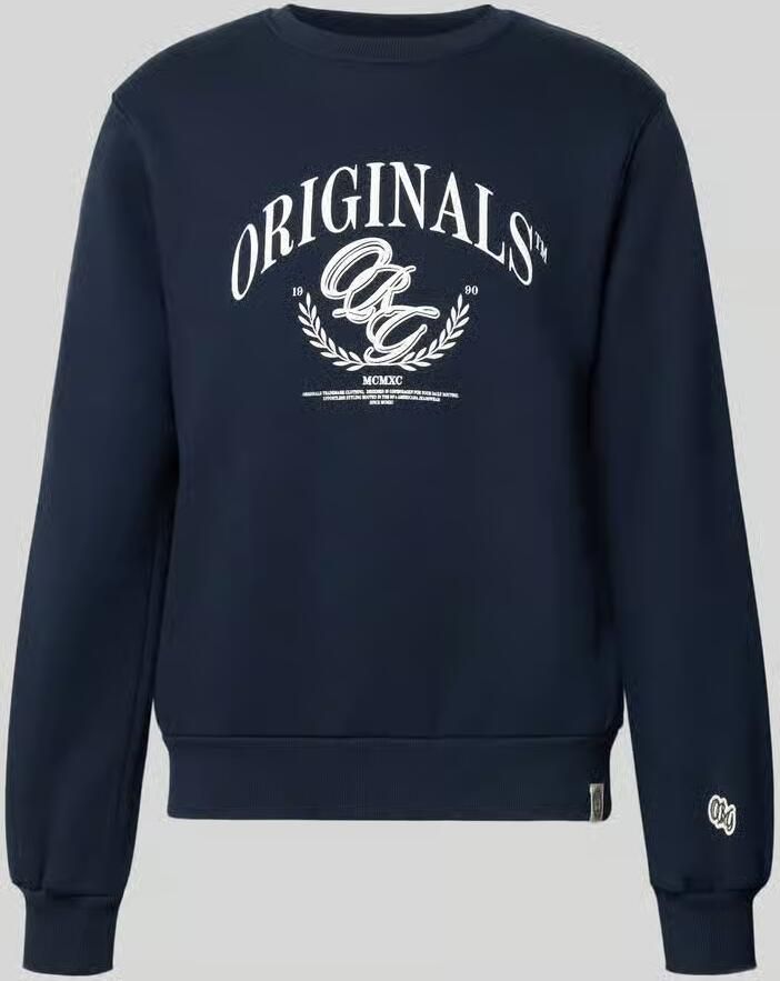 Jack & jones Sweatshirt met labelprint model 'FREDERIKSBERG'