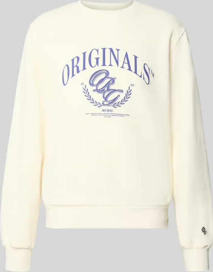 Jack & jones Sweatshirt met labelprint model 'FREDERIKSBERG'