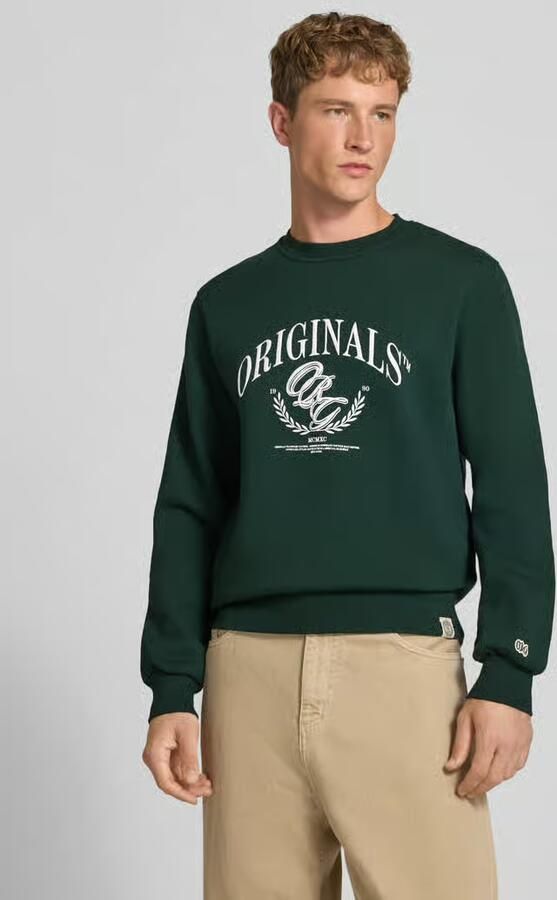Jack & jones Sweatshirt met labelprint model 'FREDERIKSBERG' - Foto 3