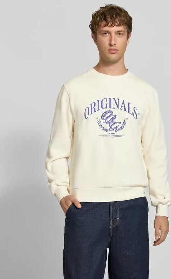 Jack & jones Sweatshirt met labelprint model 'FREDERIKSBERG' - Foto 3