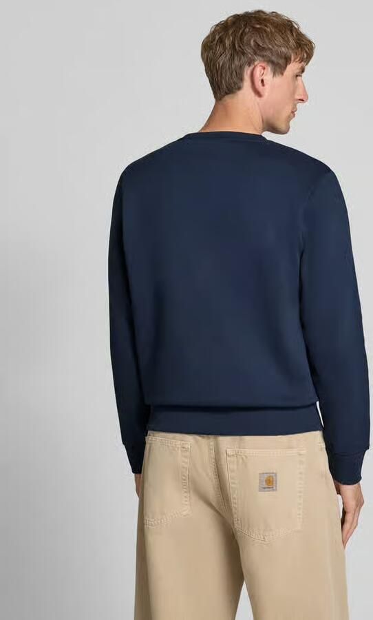 JACK & JONES regular fit sweater met logo donkerblauw - Foto 6