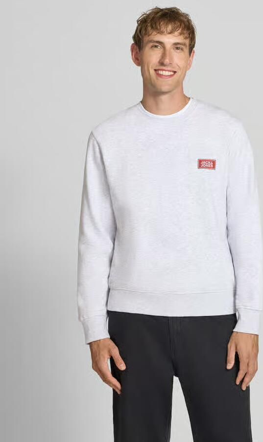 Jack & jones Sweatshirt met labelprint model 'RUSH' - Foto 3