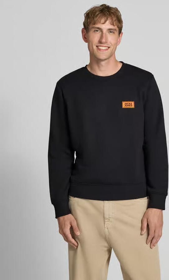 Jack & jones Sweatshirt met labelprint model 'RUSH' - Foto 5