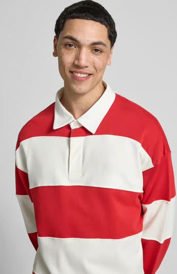 Jack & jones Sweatshirt met polokraag model 'UPSTATE'