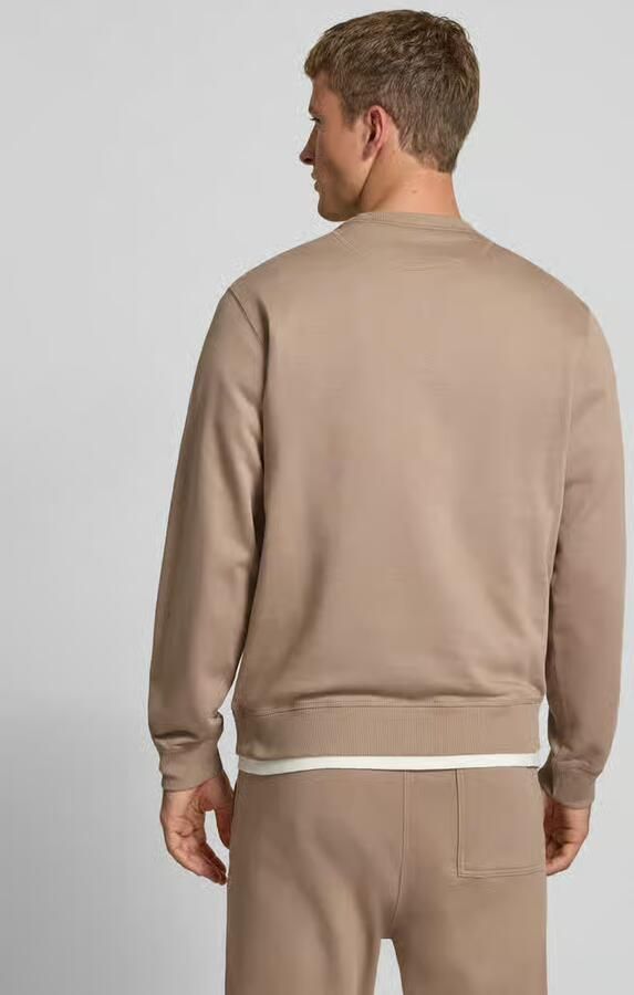 Jack & jones Sweatshirt met ronde hals en labelstitching