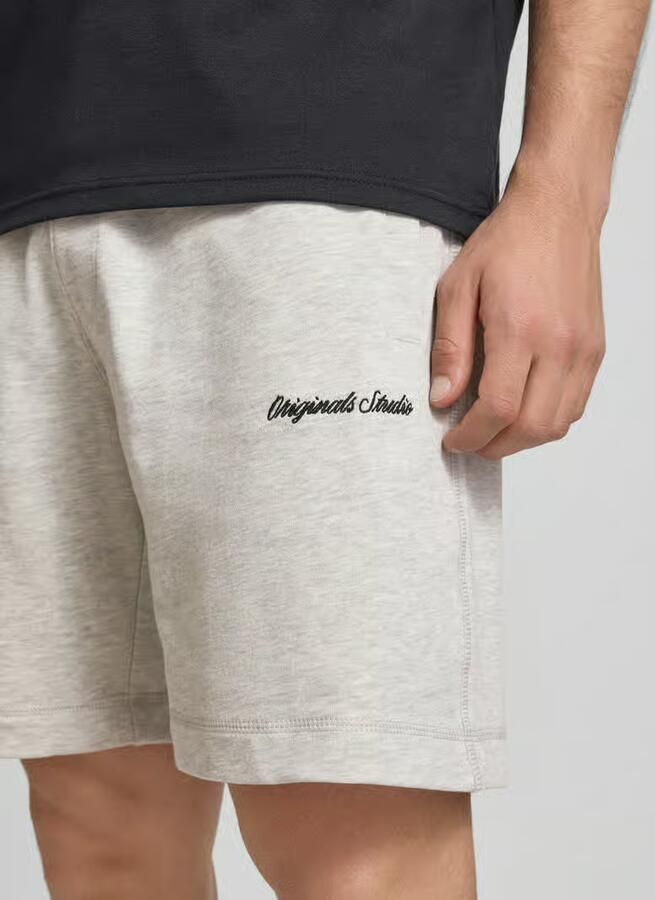 Jack & jones Sweatshorts met labelstitching model 'KARL'