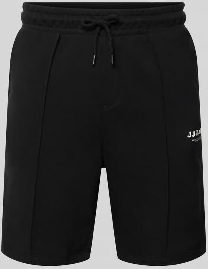 JACK & JONES PANTS STUDIO JPSTKANE relaxed sweatshort zwart - Foto 4