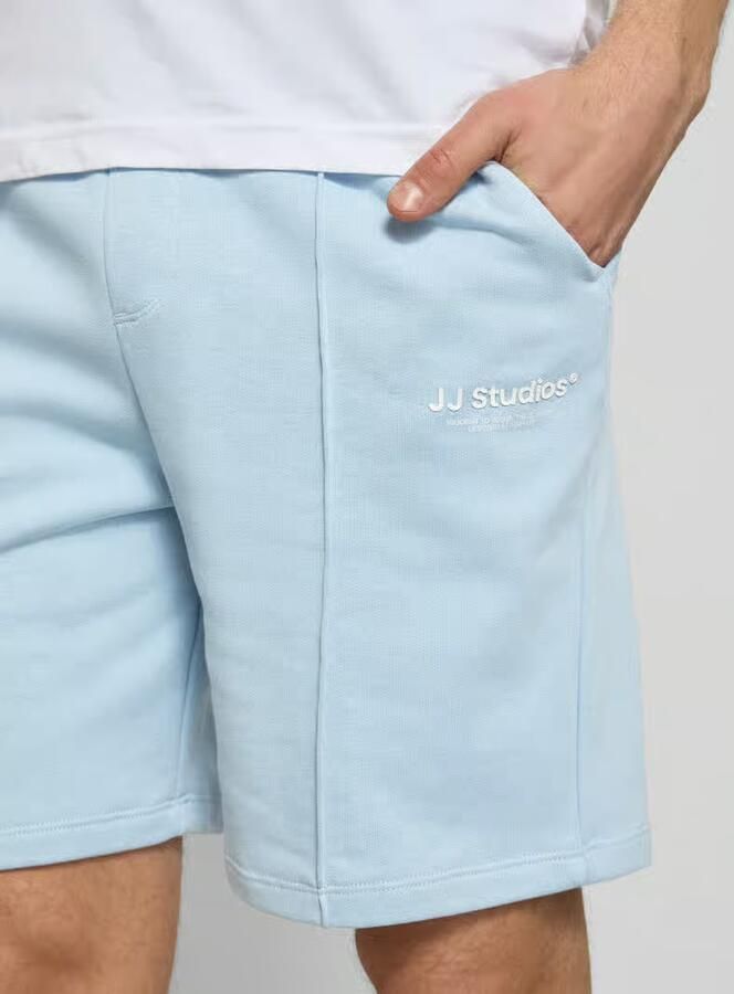 JACK & JONES PANTS STUDIO JPSTKANE relaxed sweatshort lichtblauw - Foto 3