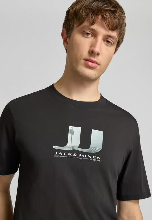 Jack & jones t-shirt in set van 3 met statementprint model 'DUST'