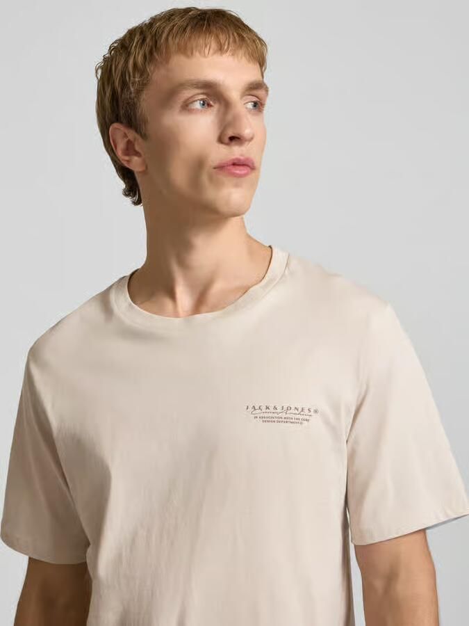 Jack & jones T-shirt met labelprint en ronde hals