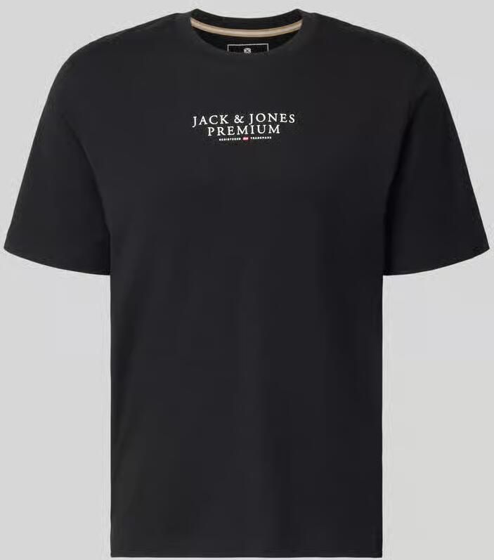 Jack & jones T-shirt met labelprint en ronde hals