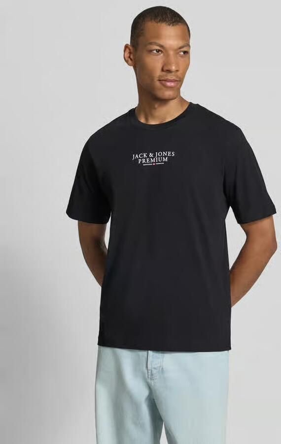 Jack & jones T-shirt met labelprint en ronde hals - Foto 3