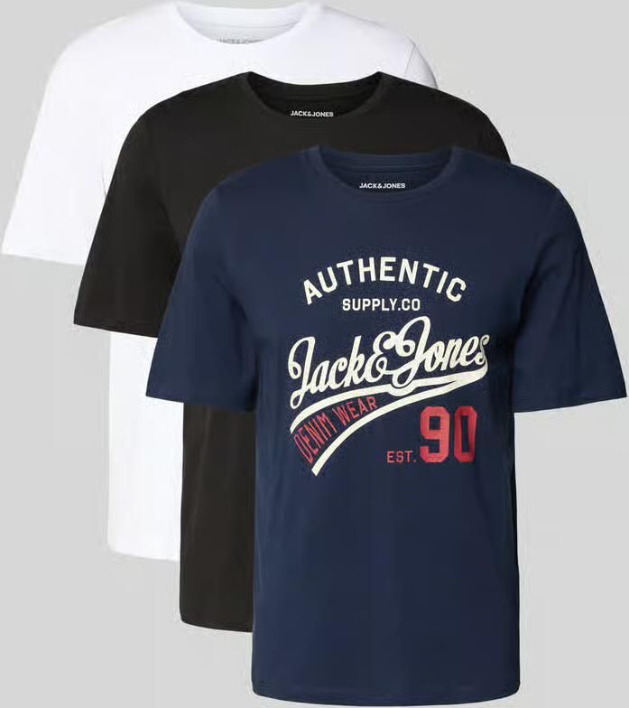 Jack & Jones Shirt met ronde hals JJETHAN TEE SS CREW NECK 3PK MP NOOS (3-delig Set van 3) - Foto 13