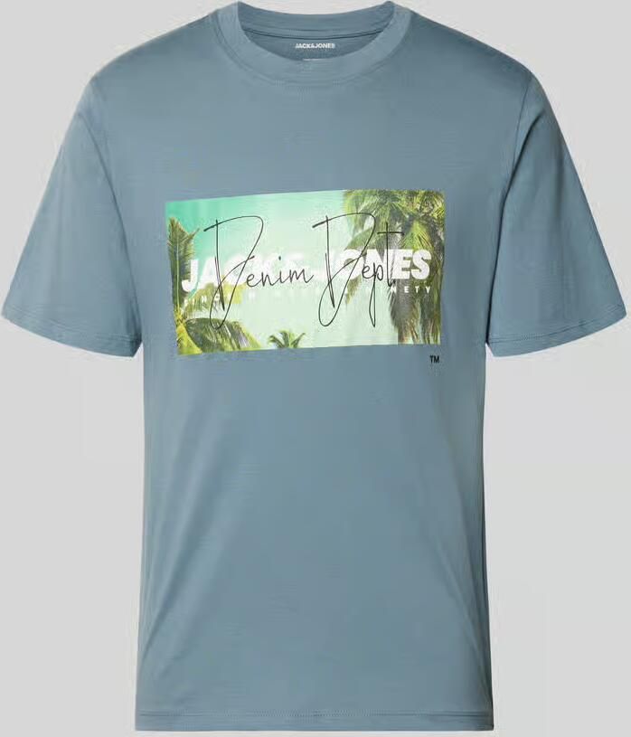 Jack & jones T-shirt met labelprint model 'INDIANA' - Foto 2