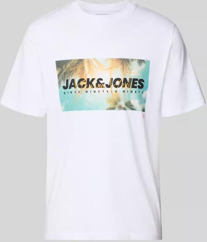Jack & jones T-shirt met labelprint model 'INDIANA' - Foto 2