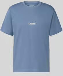 JACK & JONES ESSENTIALS relaxed T-shirt blauw - Foto 4