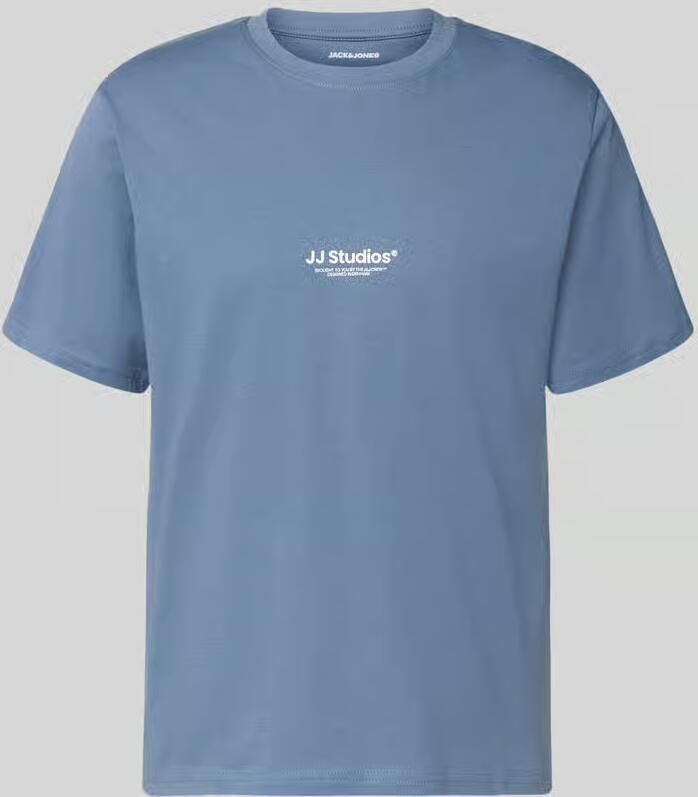 JACK & JONES ESSENTIALS relaxed T-shirt blauw - Foto 5