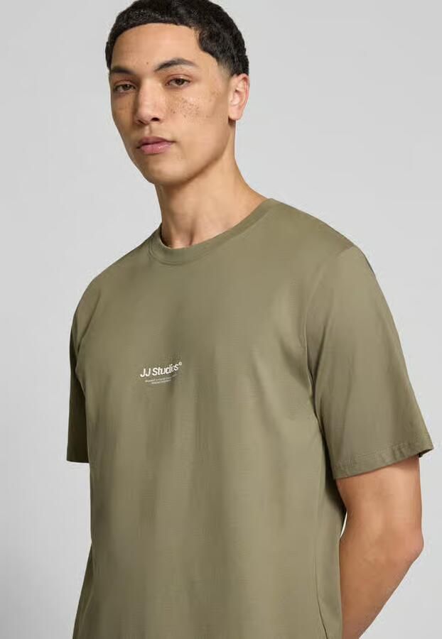 JACK & JONES ESSENTIALS relaxed T-shirt lichtkaki - Foto 4