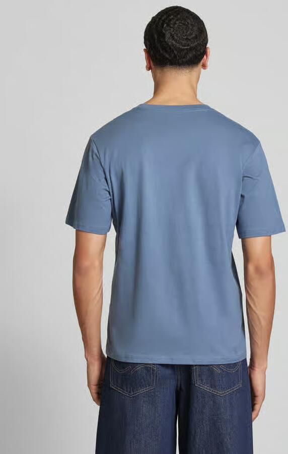 JACK & JONES ESSENTIALS relaxed T-shirt blauw - Foto 5