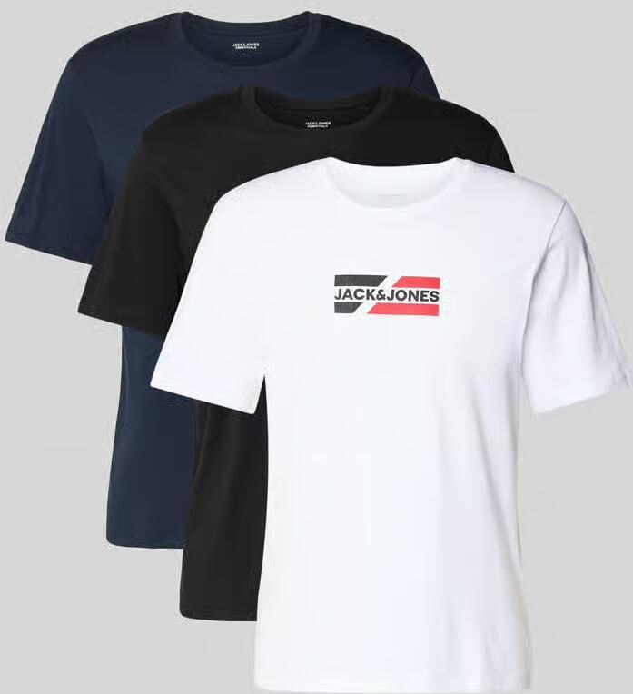 Jack & Jones Shirt met korte mouwen JJECORP GRAPHIC TEE SS O-3PK MP NOOS (set 3-delig) - Foto 8