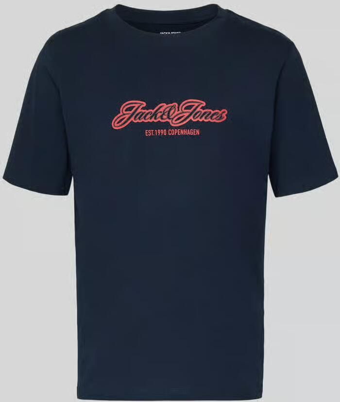 Jack & jones T-shirt met logoprint regular fit