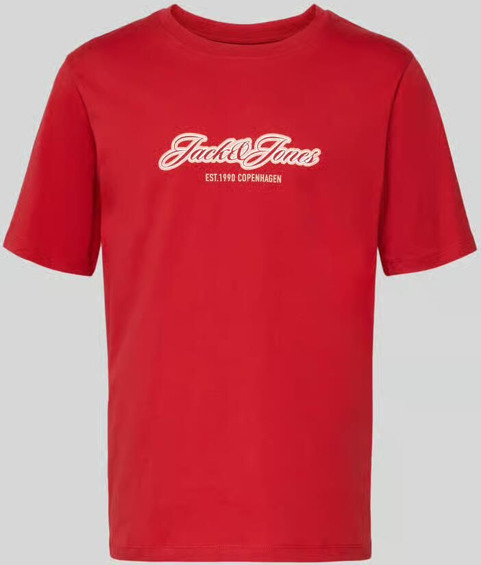 Jack & jones T-shirt met logoprint regular fit