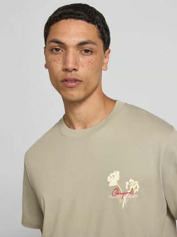 Jack & jones T-shirt met motiefprint en ronde hals