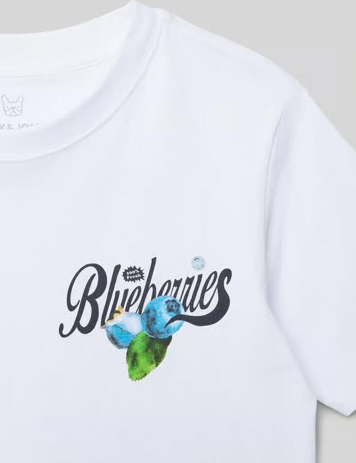 JACK & JONES JUNIOR T-shirt met backprint wit - Foto 4