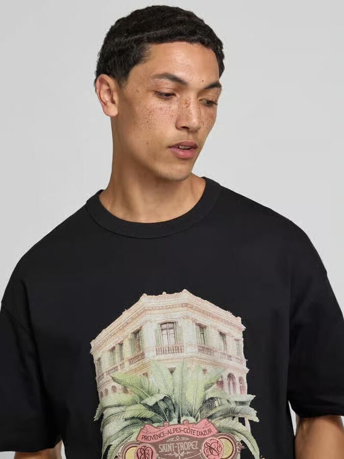 Jack & jones T-shirt met motiefprint model 'MENTON'