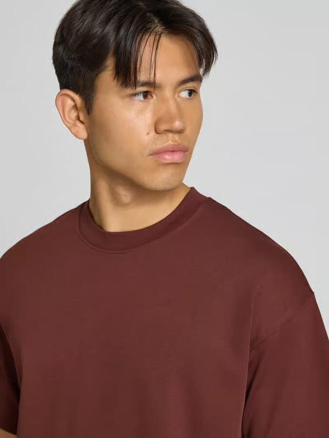 JACK & JONES ESSENTIALS oversized T-shirt roodbruin - Foto 4