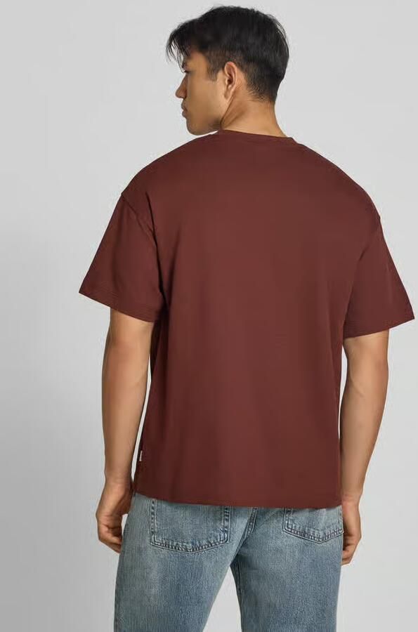JACK & JONES ESSENTIALS oversized T-shirt roodbruin - Foto 4