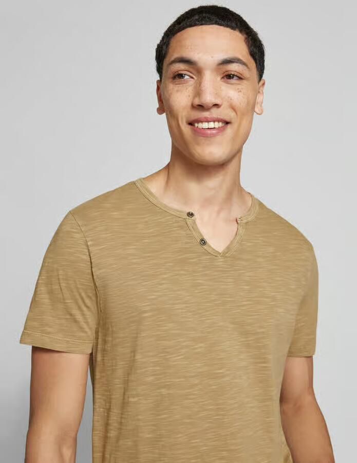 Jack & jones T-shirt Korte Mouw Jack & Jones T-shirt Jack Jones col fendu Slim Fit