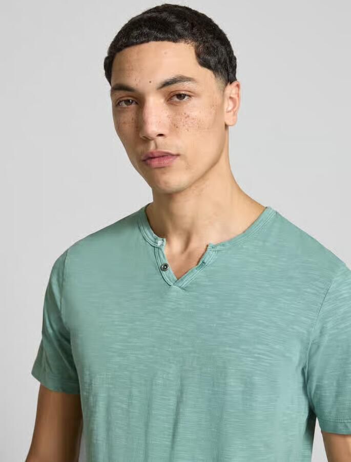 JACK & JONES ESSENTIALS regular T-shirt turquoise - Foto 4