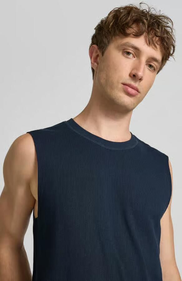 Jack & jones Tanktop met structuurpatroon en ronde hals