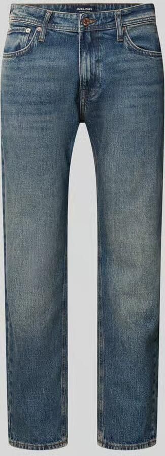 Jack & jones tapered fit jeans met steekzakken model 'MIKE'