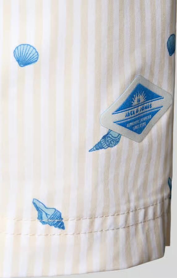 JACK & JONES PANTS STUDIO zwemshort JPSTMAUI BREEZE ecru lichtgeel - Foto 3