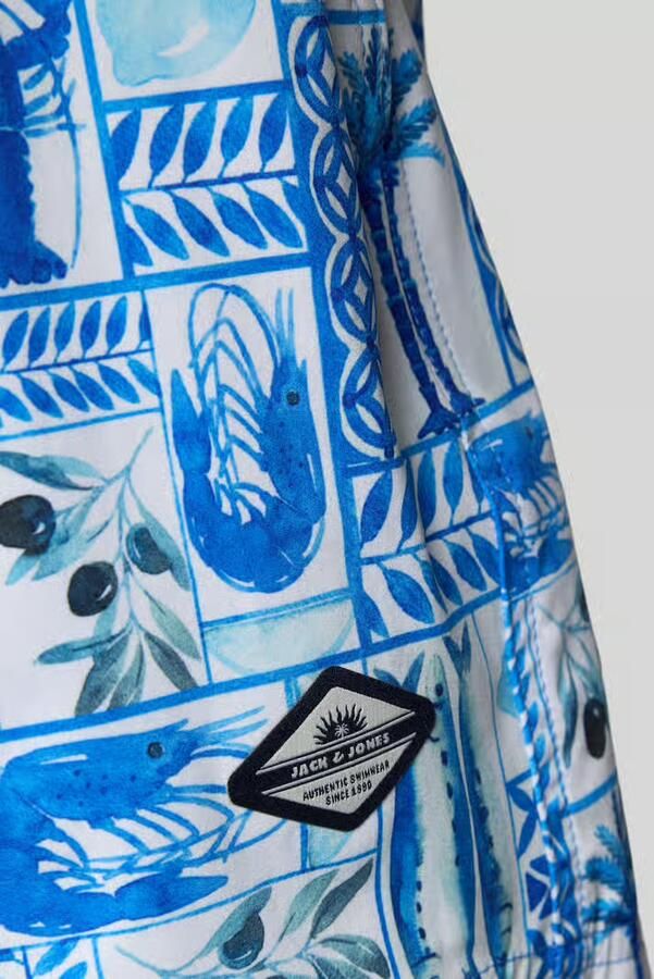 Jack & jones Zwembroek in all-over look model 'MAUI VIBES NOVELTY'