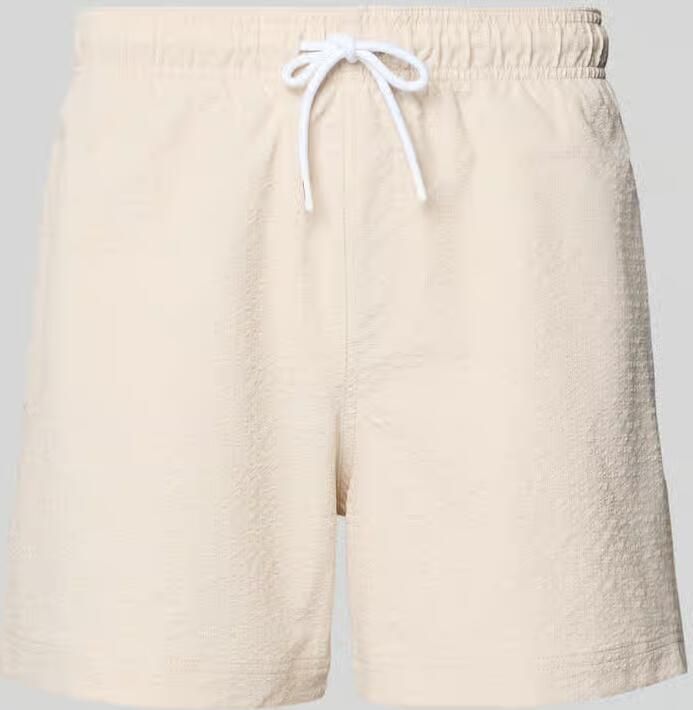 Jack & jones Zwembroek van seersucker met elastische band model 'MAUI OCEAN' - Foto 2