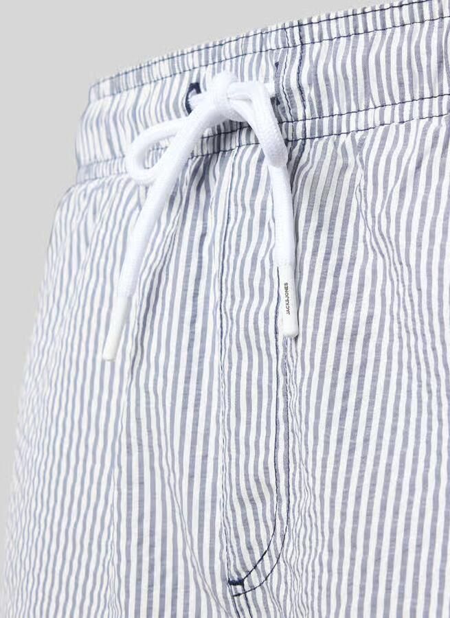 Jack & jones Zwembroek van seersucker met elastische band model 'MAUI OCEAN'