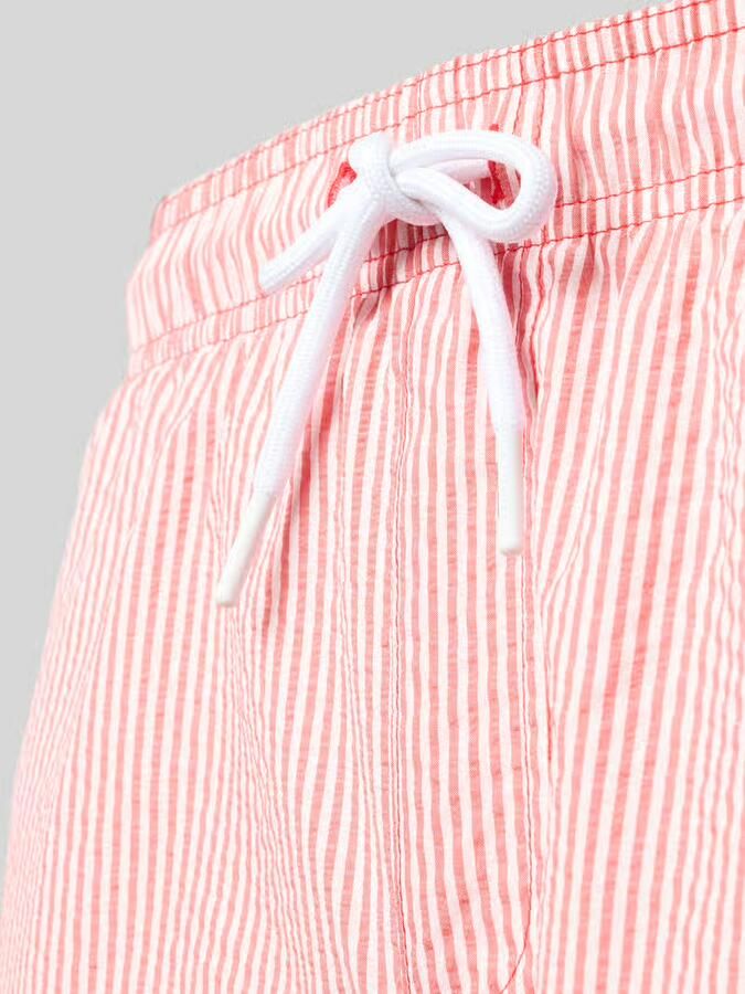 Jack & jones Zwembroek van seersucker met elastische band model 'MAUI OCEAN'