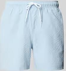 Jack & jones Zwembroek van seersucker met elastische band model 'MAUI OCEAN' - Foto 3