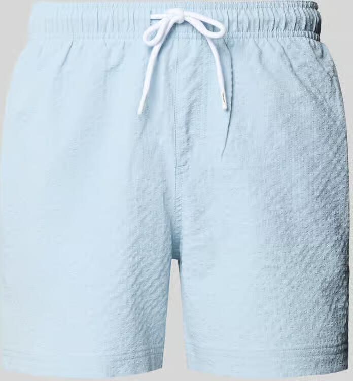 Jack & jones Zwembroek van seersucker met elastische band model 'MAUI OCEAN' - Foto 4
