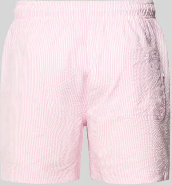 Jack & jones Zwembroek van seersucker met elastische band model 'MAUI OCEAN' - Foto 6