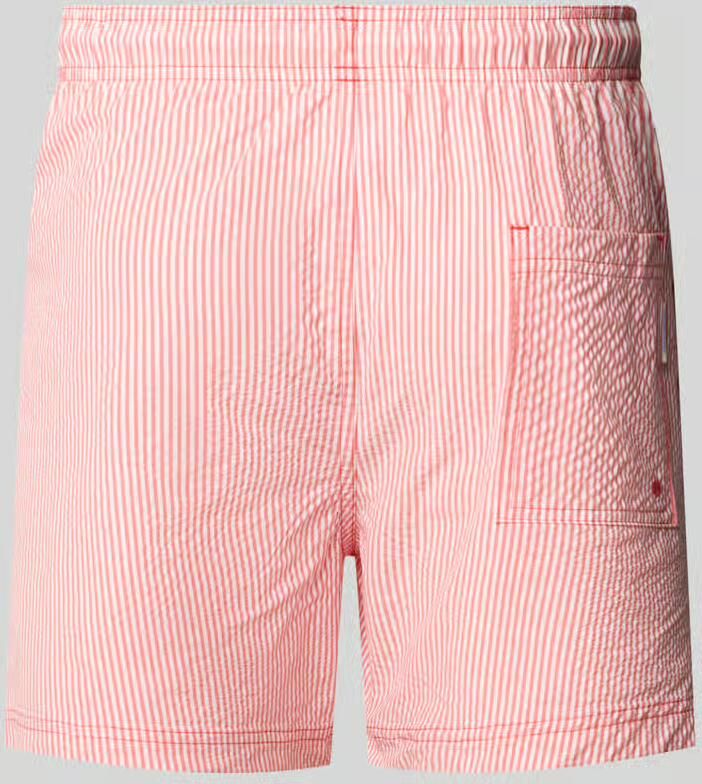 Jack & jones Zwembroek van seersucker met elastische band model 'MAUI OCEAN'